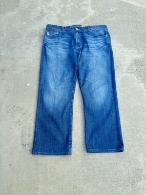 AG Adriano Goldschmied PROTEGE 1 Classic Straight Japanese Fabric Men’s Jeans~38